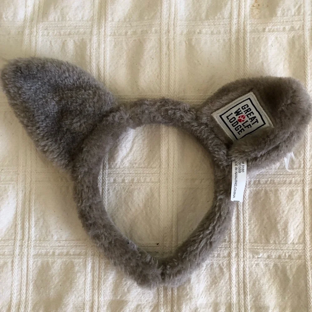 Great Wold Lodge Gray Animal Wolf youth Size Headband
